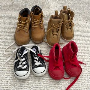 Baby boy shoes timberland , Jordan , converse